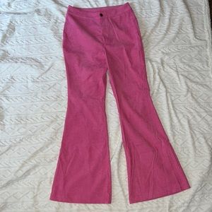 Pink Corduroy trousers. Double crazy brand, size medium. New with no tags